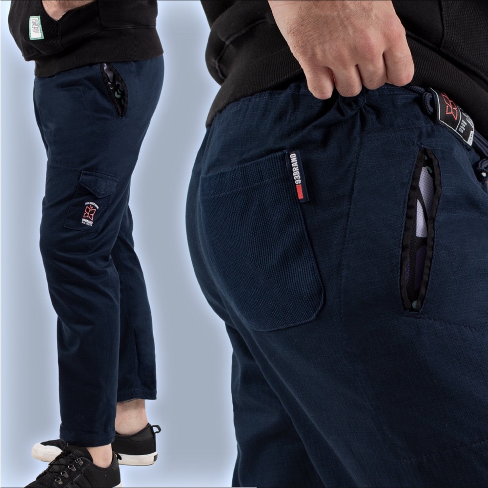 93Brand - BUTTERFLY ORIGINALS Casual Gi Pants - Dark Blue - jiu-jitsu